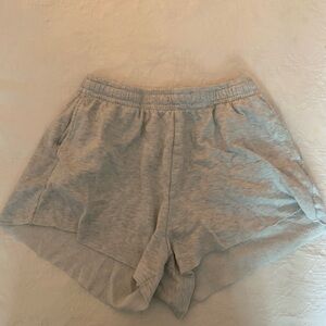 H&M Gray Athletic Shorts Soft Cotton Blend